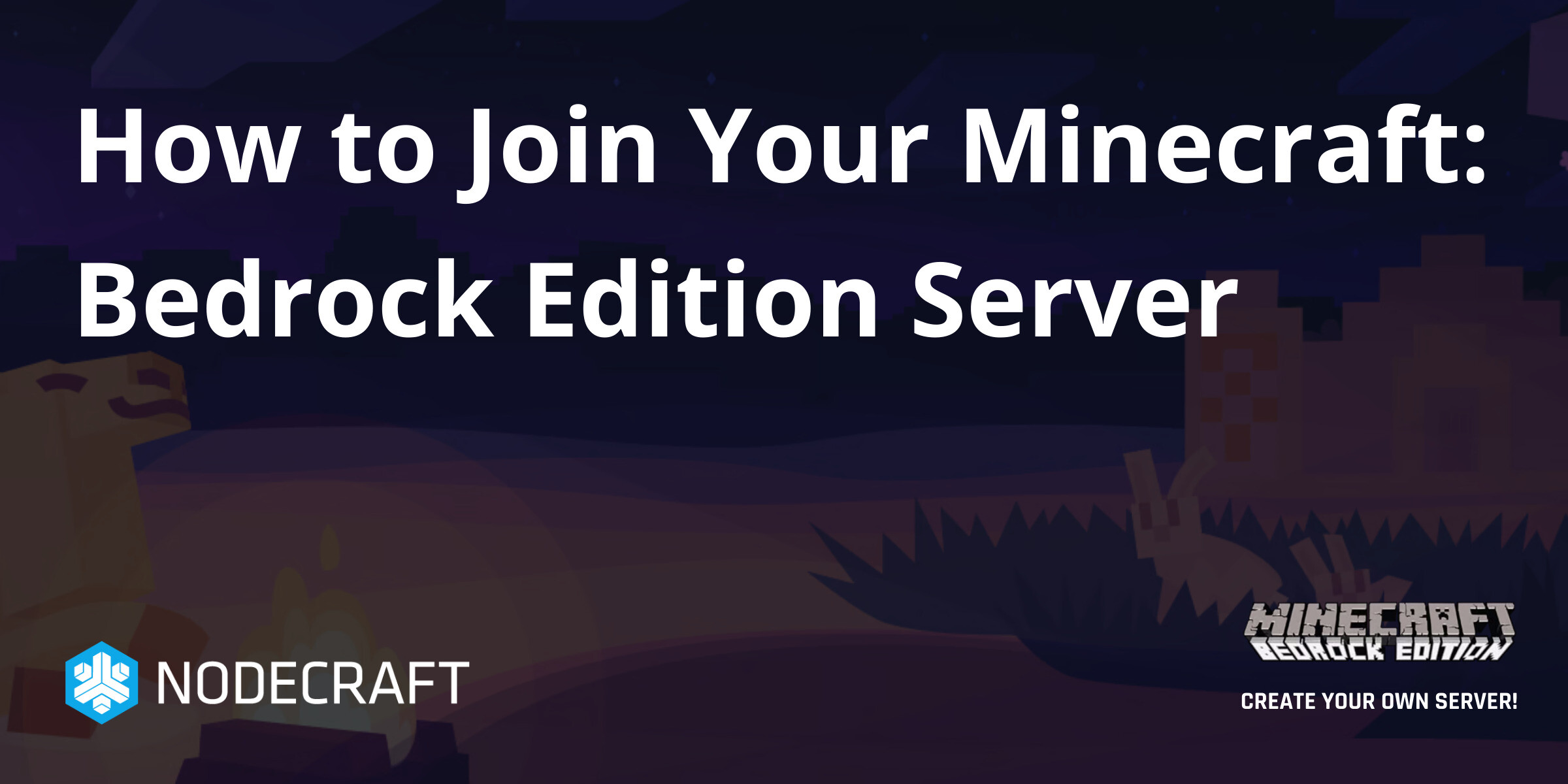 How to Join Your Minecraft: Bedrock Edition Server | Minecraft Bedrock ...