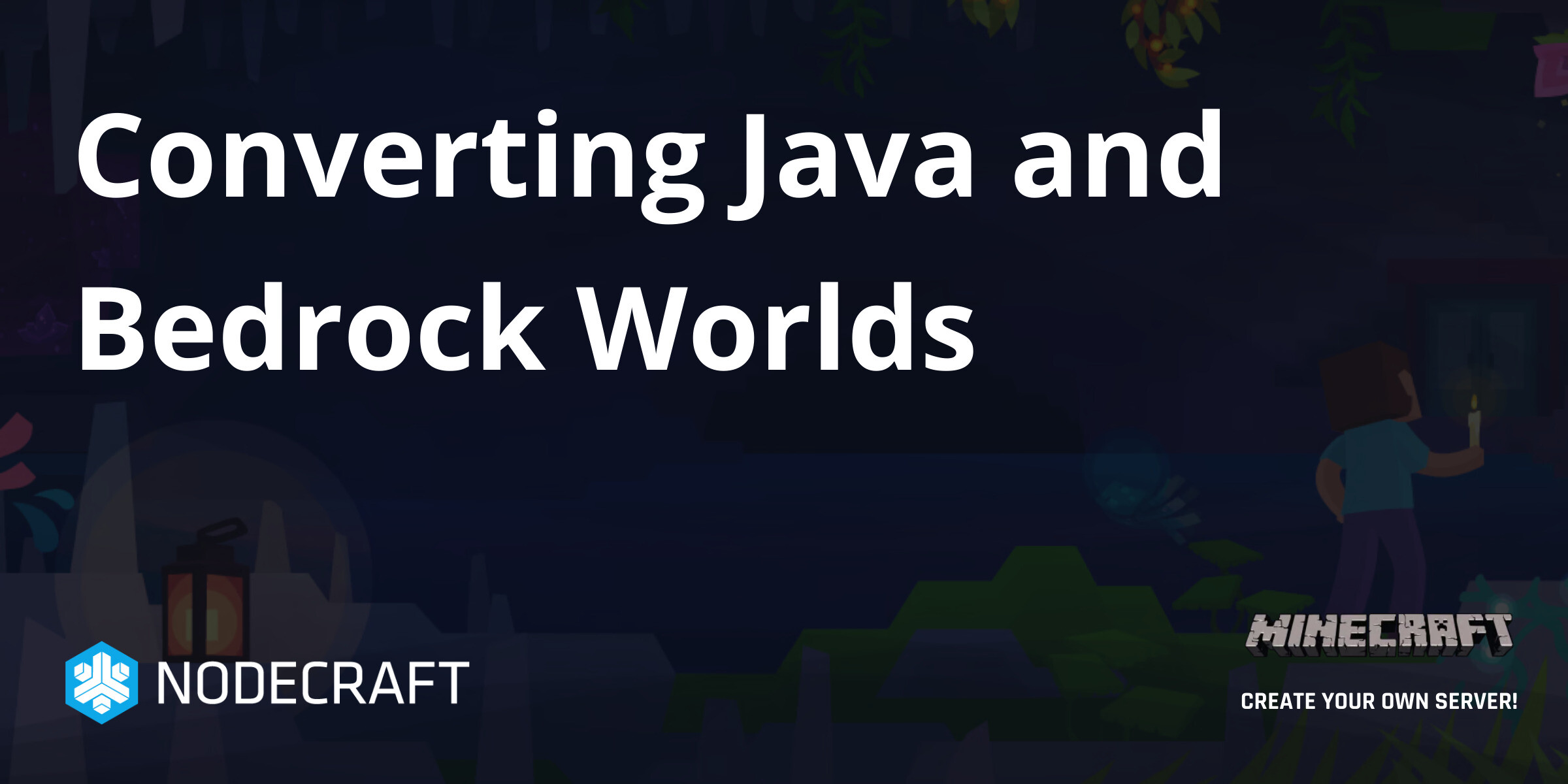 What porting a bedrock world to java looks like when unexplored