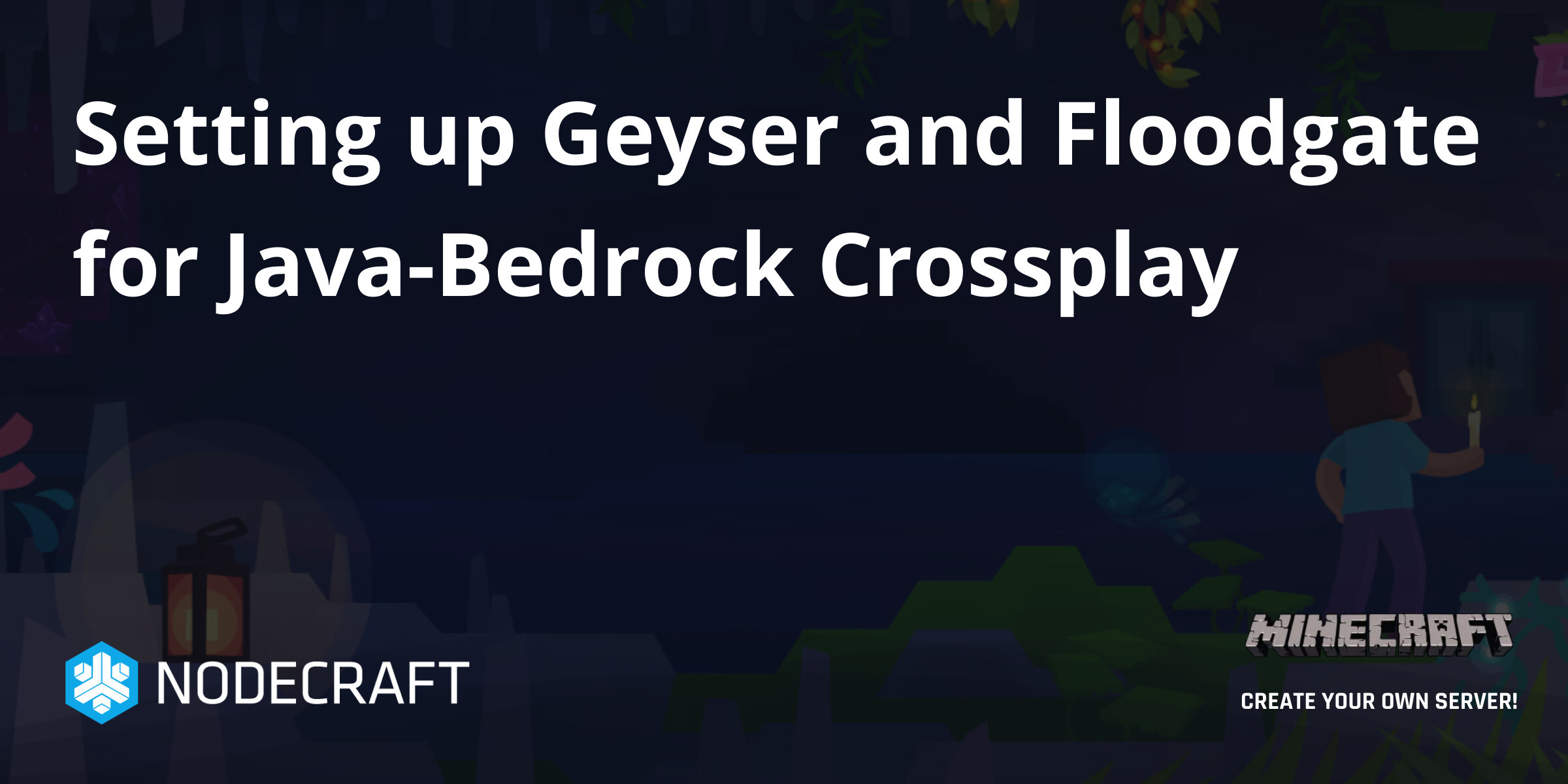 Minecraft Java + Bedrock Server Together - Geyser + Floodgate